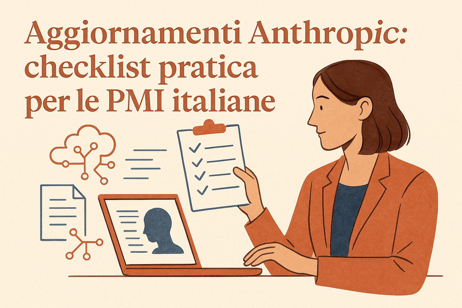 Team italiano che valuta aggiornamenti Anthropic e Claude su processi, sicurezza e automazioni aziendali